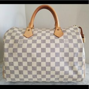 Speedy 30 EUC Louis Vuitton Damier Azur Beautiful